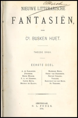 Afbeeldingen van Nieuwe litterarische fantasiën