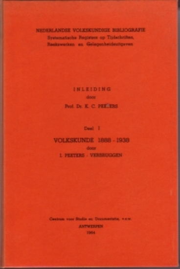 Afbeeldingen van Nederlandse Volkskundige Bibliografie Inleiding Deel I