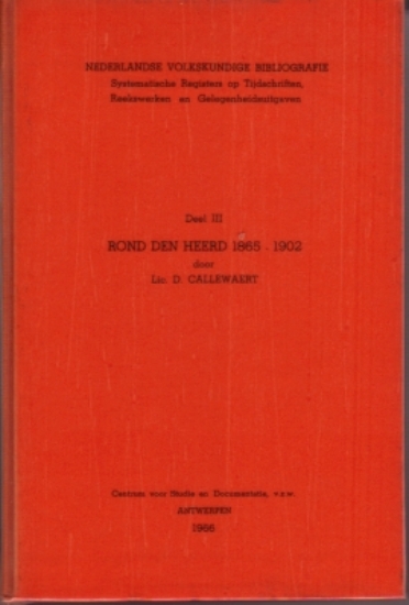 Afbeeldingen van Nederlandse Volkskundige Bibliografie Deel III