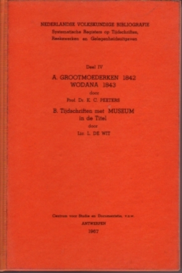 Afbeeldingen van Nederlandse Volkskundige Bibliografie Deel IV