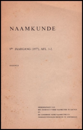 Afbeeldingen van Naamkunde. Jg. 9 , Afl. 1-2