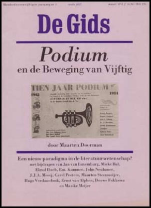 Afbeeldingen van De Gids. Jg. 154 nr 3. Podium en de Beweging van Vijftig, door Maarten doorman