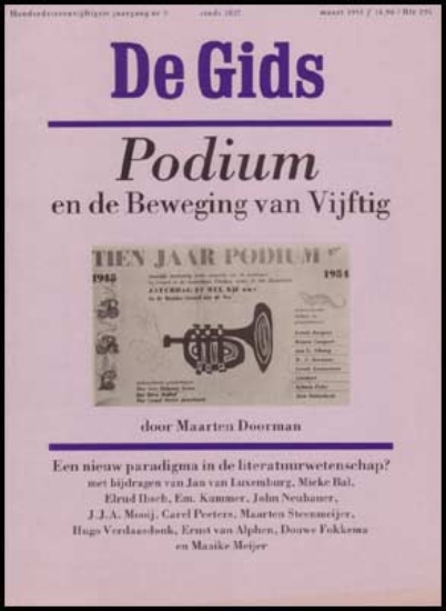Afbeeldingen van De Gids. Jg. 154 nr 3. Podium en de Beweging van Vijftig, door Maarten doorman