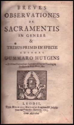 Afbeeldingen van Breves Observationes De Sacramentis 