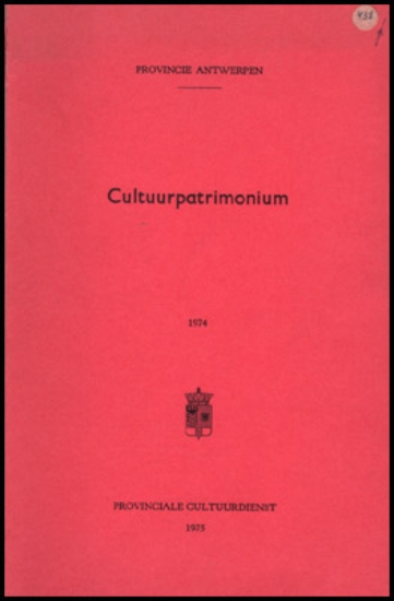 Afbeeldingen van Cultuurpatrimonium 1974