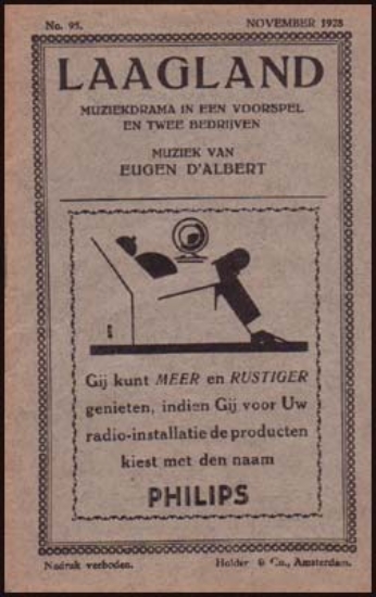 Afbeeldingen van Laagland. Muziekdrama in een voorspel en 2 bedrijven