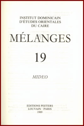 Afbeeldingen van Mélanges. Mideo 19