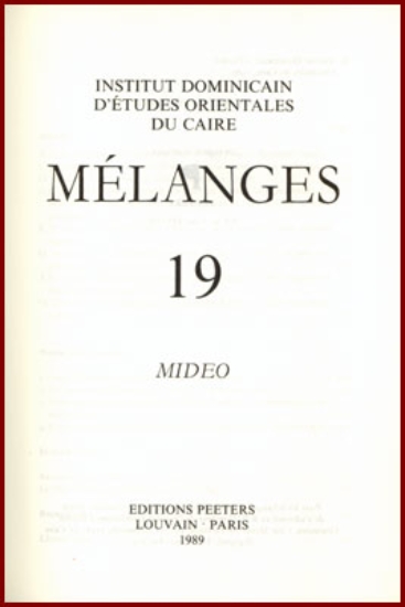 Afbeeldingen van Mélanges. Mideo 19