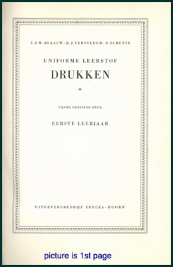 Afbeeldingen van Uniforme Leerstof Drukken leerjaar 1+2+3+4