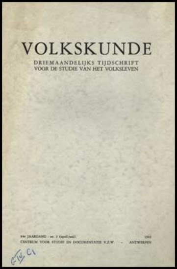 Afbeeldingen van Volkskunde. Jg 84, nr.2