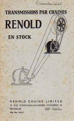 Afbeeldingen van Transmissions par chaines Renold en stock