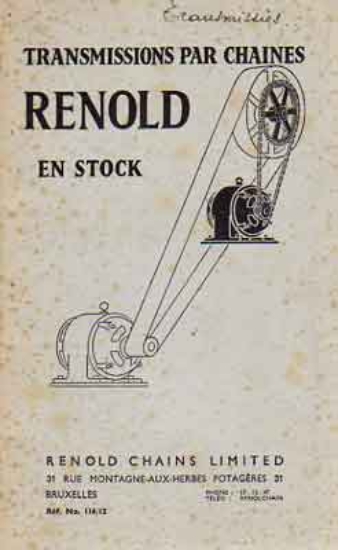 Afbeeldingen van Transmissions par chaines Renold en stock