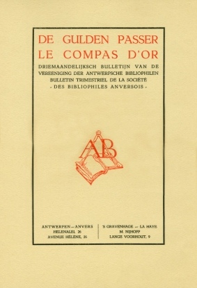 Afbeeldingen van De Gulden Passer - Le Compas d`Or. Nieuwe reeks - Nouvelle série. 5 Jaargang, nr. 4.