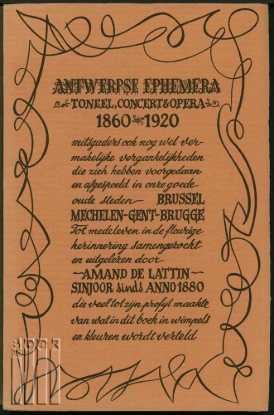 Afbeeldingen van Antwerpse muziek - Ephemera. 1860 - 1920