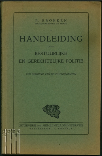 Afbeeldingen van Handleiding over Bestuurlijke & Gerechtelijke Politie