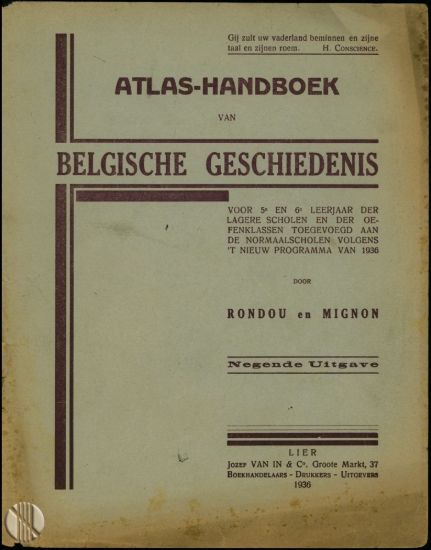 Afbeeldingen van Atlas-Handboek van Belgische Gechiedenis