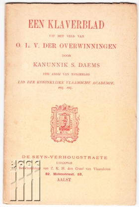 Afbeeldingen van Een Klaverblad uit het veld van O.L.V. der Overwinningen