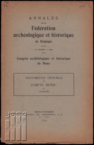 Afbeeldingen van Congrès archéologique et historique de Mons. Annales. 27e session