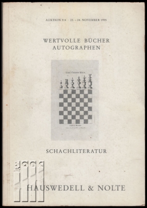 Afbeeldingen van Wertvolle Bücher und Autographen des 15.-20. Jahrhunderts - Schachliteratur