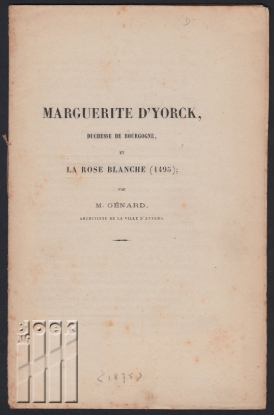 Afbeeldingen van Marguerite d' Yorck, duchesse de Bourgogne et La rose blanche. (1495)