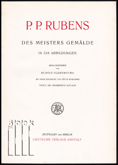 Afbeeldingen van P. P. RUBENS