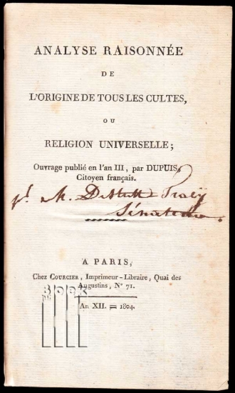 Afbeeldingen van Analyse Raisonnée de la Religion Universelle
