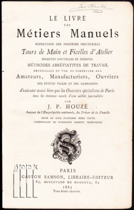 Afbeeldingen van Le livre des Métiers Manuels