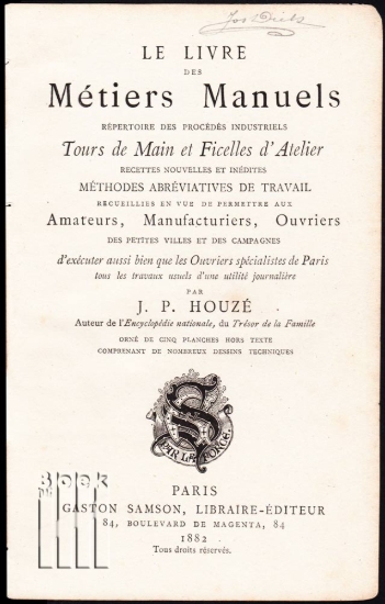 Afbeeldingen van Le livre des Métiers Manuels