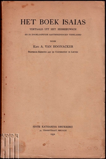Afbeeldingen van Het boek Isias vertaald uit het hebreeuwsch en in doorlopende aanteekeningen verklaard