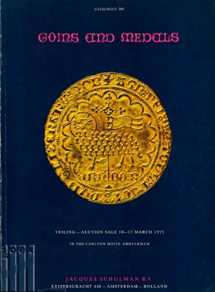 Afbeeldingen van Catalogue 260. Coins and medals. Noord-en Zuid Nederlandse munten. Les Pays-Bas. The Low Countries. Hainaut Henegouwen. Historie- en Gildepenningen. Renaissance medals.