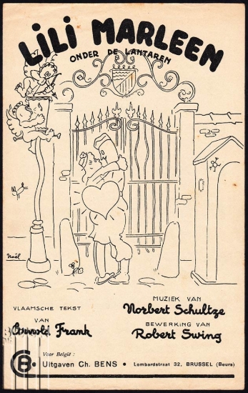 Afbeeldingen van Lili Marleen. Onder de lantaarn
