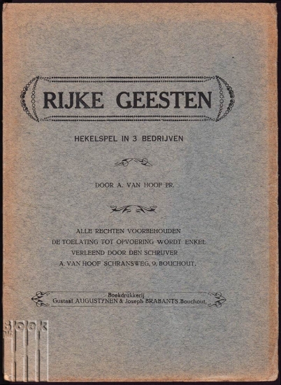 Afbeeldingen van Rijke Geesten. Hekelspel in 3 bedrijven