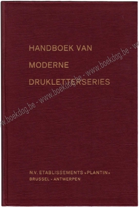 Afbeeldingen van Handboek van moderne drukletterseries van nv Etablissements Plantin