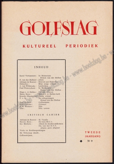 Afbeeldingen van Golfslag. Jg. 2, nr. 9. 1947