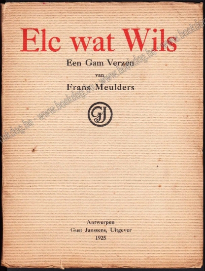 Afbeeldingen van Elc wat Wils. Een Gam Verzen