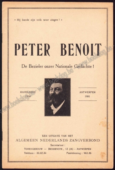 Afbeeldingen van Peter Benoit. De Bezieler onzer Nationale Gedachte