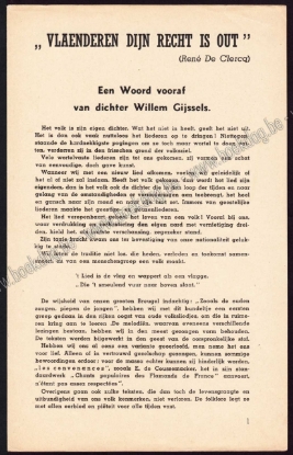 Afbeeldingen van Vlaenderen dijn recht is out