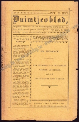 Afbeeldingen van Het Huisgezin van den Bakker. Herman Coutereel. Olaf. Eene Belofte voor 't Leven