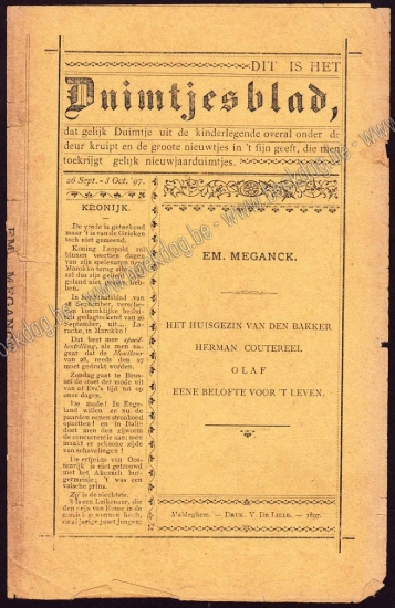 Afbeeldingen van Het Huisgezin van den Bakker. Herman Coutereel. Olaf. Eene Belofte voor 't Leven