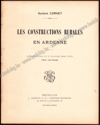 Afbeeldingen van Les constructions rurales en Ardenne