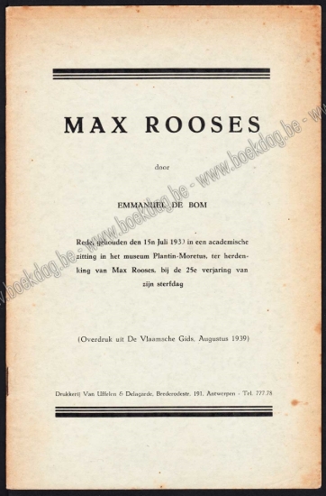 Afbeeldingen van Max Rooses