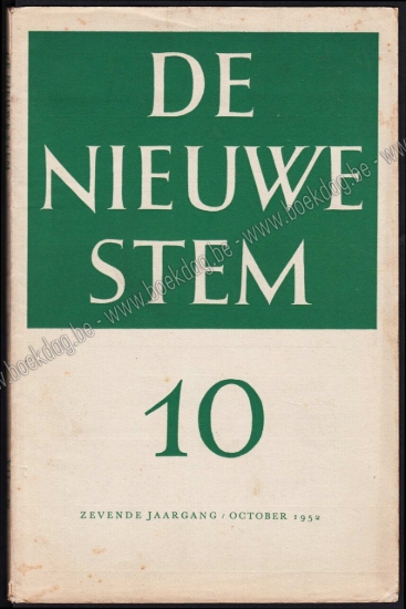 Afbeeldingen van De Nieuwe Stem. Jg. 7, nr. 10. October 1952