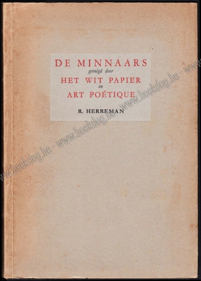 Afbeeldingen van De minnaars. Het wit papier. Art poetique