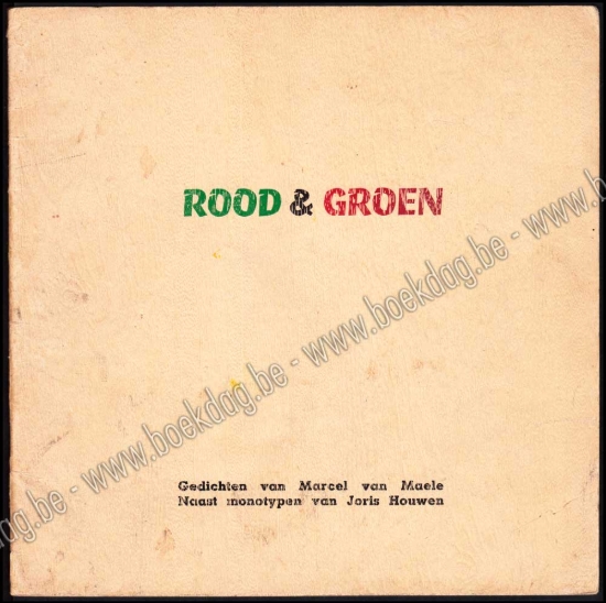 Afbeeldingen van Rood & Groen. Met originele tekening van en gesigneerd door de illustrator Joris Houwen