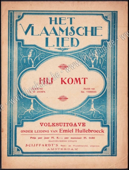 Afbeeldingen van Het Vlaamsche Lied. Hij komt