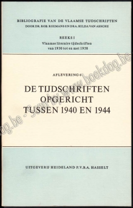 Afbeeldingen van Bibliografie van de Vlaamse Tijdschriften. Reeks I: Vlaamse Literaire Tijdschriften, afl. 6