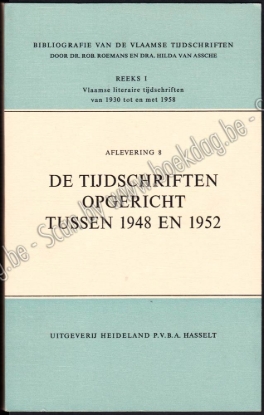 Afbeeldingen van Bibliografie van de Vlaamse Tijdschriften. Reeks I: Vlaamse Literaire Tijdschriften, afl. 8