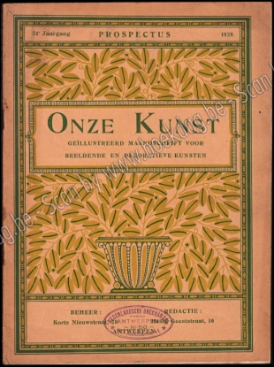 Afbeeldingen van Onze Kunst. Jg. 24, nr. Prospectus. 1928