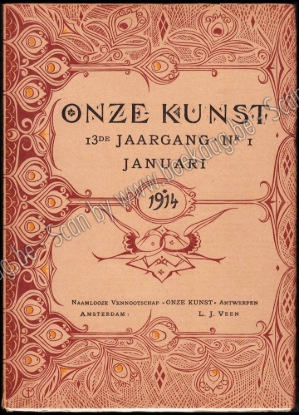 Afbeeldingen van Onze Kunst. Jg. 13 deel XXV, nrs. 1-6. Januari - Juni 1914