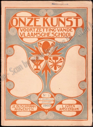 Afbeeldingen van Onze Kunst. Jg. 2, nrs. 1-6. Eerste half jaar. 1903